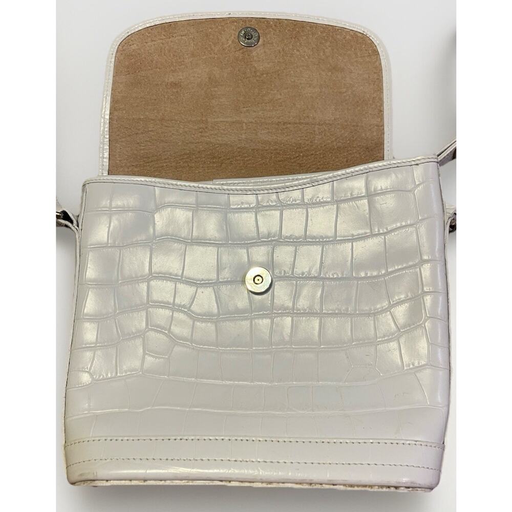 Rare White Vintage Dooney & Bourke Bayou Collection large flap shoulder purse - Picture 12 of 16